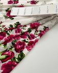 Soft floral print viscose jersey
