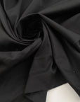 Soft black stretch cotton gabardine