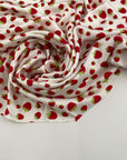 Figurative printed viscose jersey.