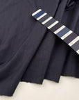 Soft smooth pinstriped firm wool
