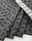 Printed melange merino wool