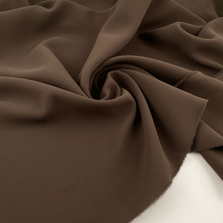 Double technical comfort polyester fabric regular crepe weave