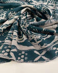 Green soft viscose stitch jersey abstract print