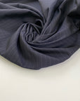 Yarn-dyed pinstripe cotton gabardine