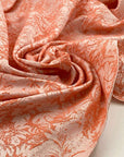 Jacquart viscose and polyester comfort yarn dyed
