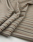 Lightweight and soft yarn-dyed cotton and polyester jacquard