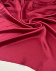 Flowing and falling polyester shaved fabric, solid color. High quality deadstock fabric picked up in Stock from a Maison de Couture in Italy.