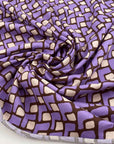 Geometric print viscose jersey