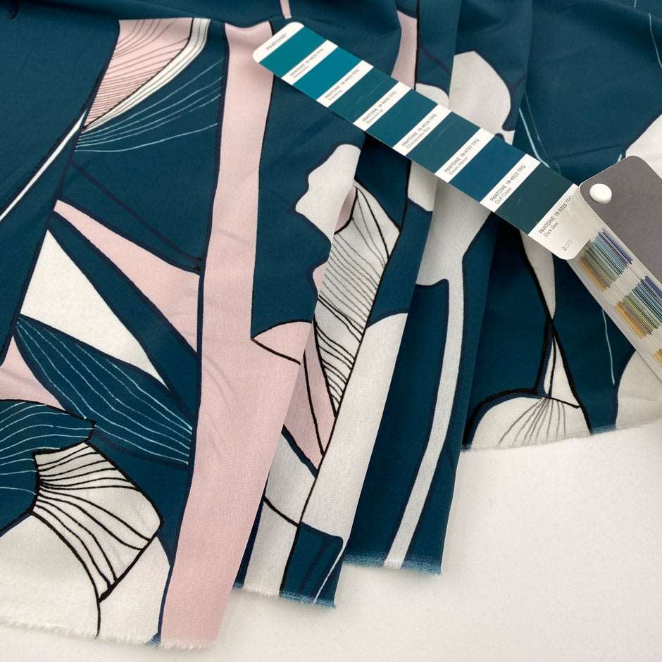 Fluid soft printed polyester