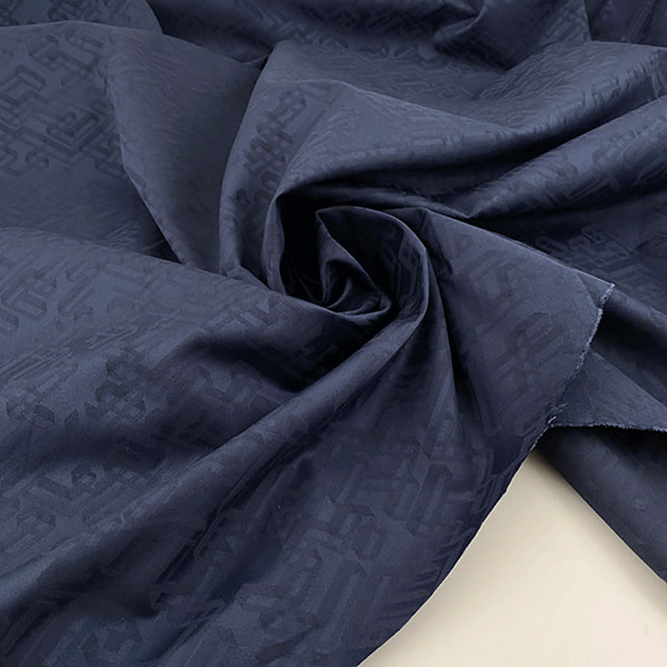 Soft structured cotton and viscose jacquard