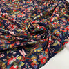 Soft stretch printed polyester cadi Soft stretch printed polyester cadi