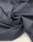 Textured and pinstriped pure wool canvas