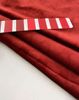 Dye-on-dye red stretch cotton velvet