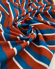 Pure linen printed soft in irregular weave