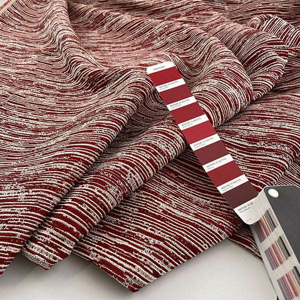 Jacquart of viscose and polyester soft yarn dyed