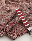 Jacquart of viscose and polyester soft yarn dyed
