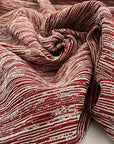 Jacquart of viscose and polyester soft yarn dyed