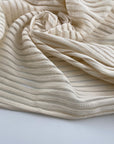 Soft transparent striped effect lace