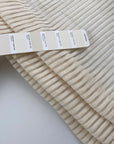 Soft transparent striped effect lace