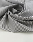 Yarn dyed striped cotton poplin
