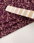 Red and beige printed cotton jersey