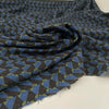 Printed soft wool canvas with geometric design Printed soft wool canvas with geometric design