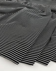 Stretch yarn-dyed cotton jersey