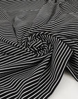 Stretch yarn-dyed cotton jersey