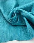 Jacquard of polyester and cotton with irregular weave stretch shiny