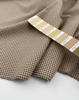 Stretch yarn-dyed jacquard in viscose with regular pattern