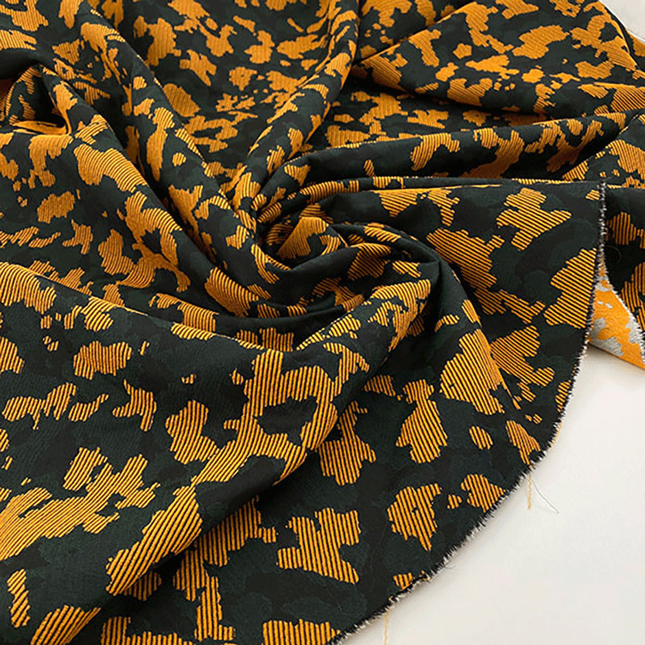 Jacquard yarn dyed stretch soft camouflage