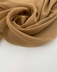 Georgette 100% silk plain beige flowing and falling