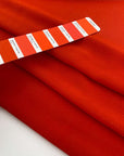 Orange solid color heavy silk georgette