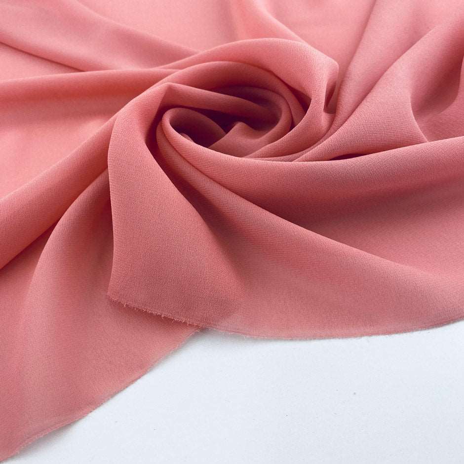 Georgette silk tie dye pink