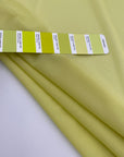 Transparent silk georgette in yellow solid color