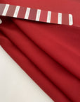 Red solid color silk georgette
