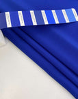Crepe de chine silk plain china blue
