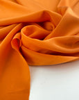 Orange Solid Color Silk Crepe de Chine Italy
