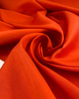 Heavy silk, cotton and polyester orange lobster. Quite thick high-quality deadstock fabric collected in Stock from a Maison de Couture in Italy.