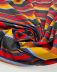 Multicolored striped cotton sweater