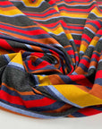 Pure cotton striped sweater, stretchy and soft. High quality deadstock fabric.