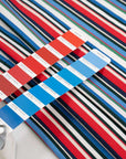 Light multicolor cotton jersey, soft and stretchy. Deadstock fabric picked up from a Maison de Couture in Italy.
