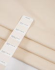 Jersey piquet viscose and poliammide punto Milano beige and heavy. High-quality deadstock fabric collected in Stock from a Maison de Couture in Italy. 