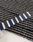 Multicolored cotton blend tweed