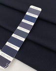 Wool blend with cotton, textured and heavy, in dark blue (Blue Nights). Ideal for jackets, structured trousers, skirts, or light coats.
High-quality deadstock collected in Stock from a Maison de Couture in Italy.