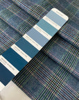 Wool and polyester flannel with a Prince of Wales pattern in green and turquoise tones. Ideal for trousers, jackets, dresses, and skirts.
High-quality deadstock collected in Stock from a Maison de Couture in Italy.