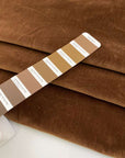 Soft brown cotton velvet. High quality deadstock fabric.