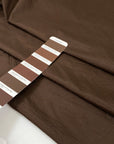 Pure silk, very light and soft, in chocolate brown shades. High-quality deadstock fabric by the meter collected in Stock from a Maison de Couture in Italy.
