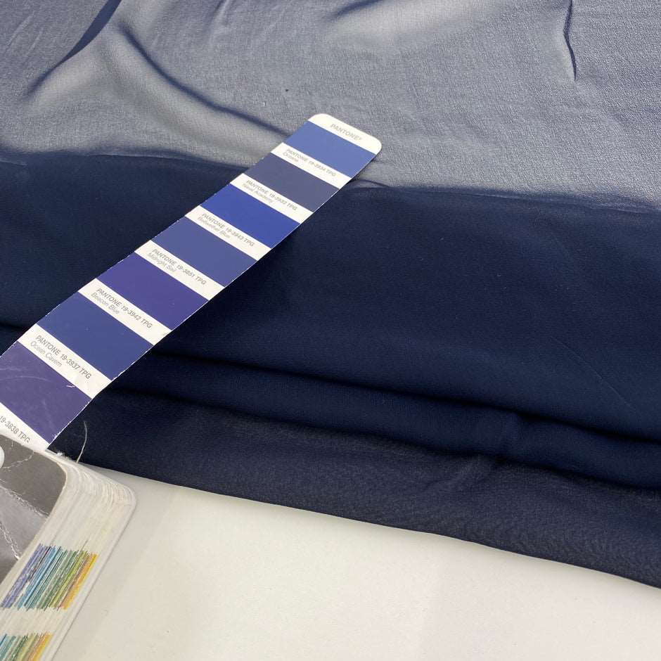 Falling pure silk chiffon georgette fabric. High quality deadstock fabric.