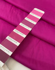 Italian silk in rose violet, very soft and light with gentle structure. Ideal for dresses, skirts, blouses, and shirting. High-quality deadstock collected in Stock from a Maison de Couture in Italy.